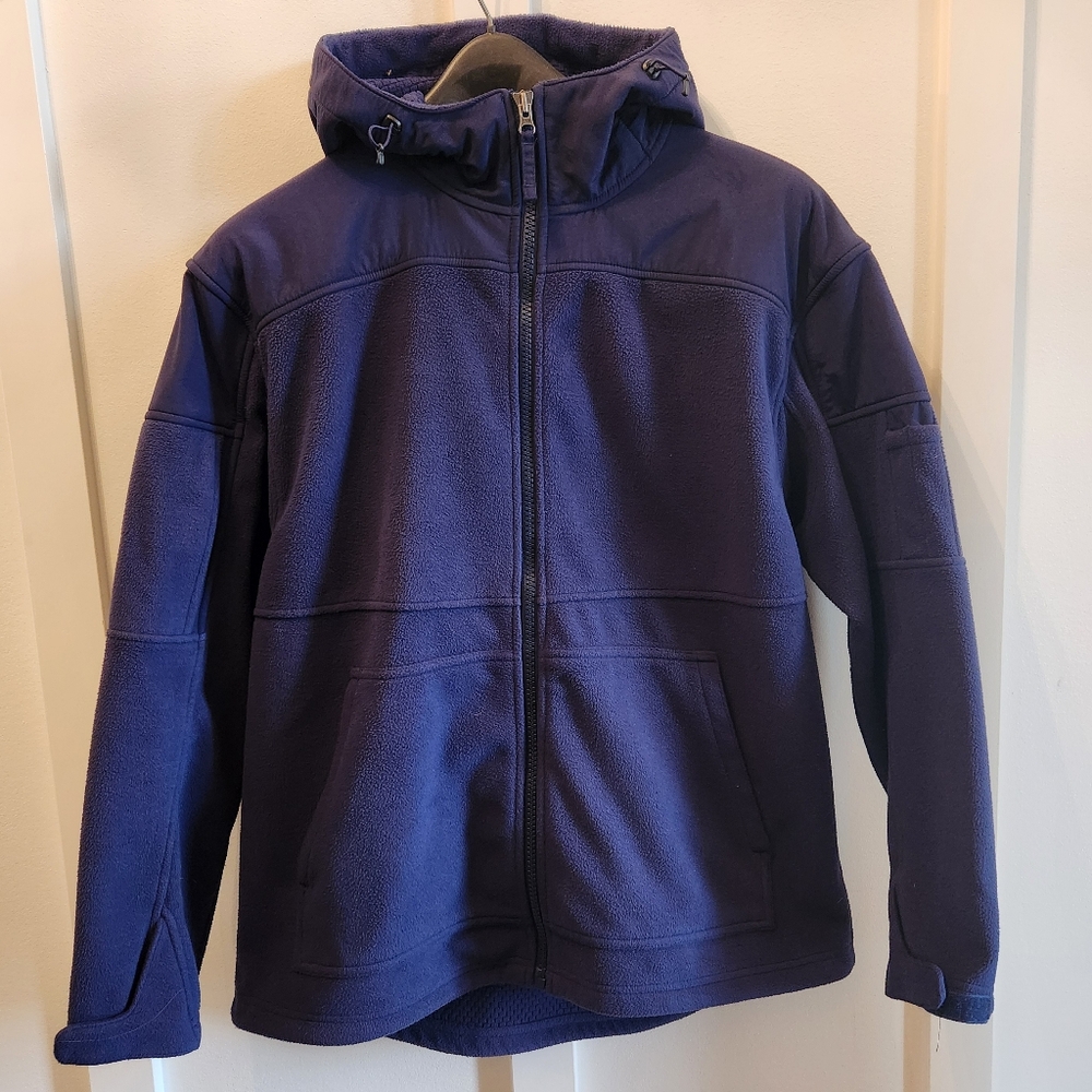 Duluth Trading Men's Shoreman's Fleece Grid-lock Hooded Jacket